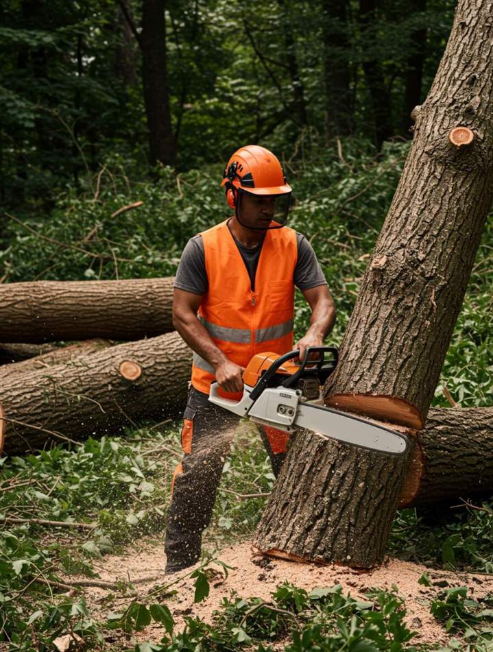 Abattage d'arbres délicats et dangereux en toute sécurité